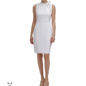 Calvin Klein Bow-Neck Sheath Dress